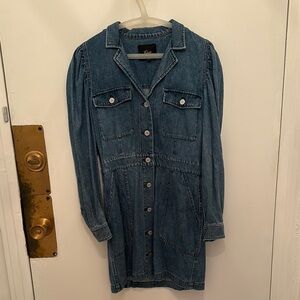 Rails Denim Button-Up Dress